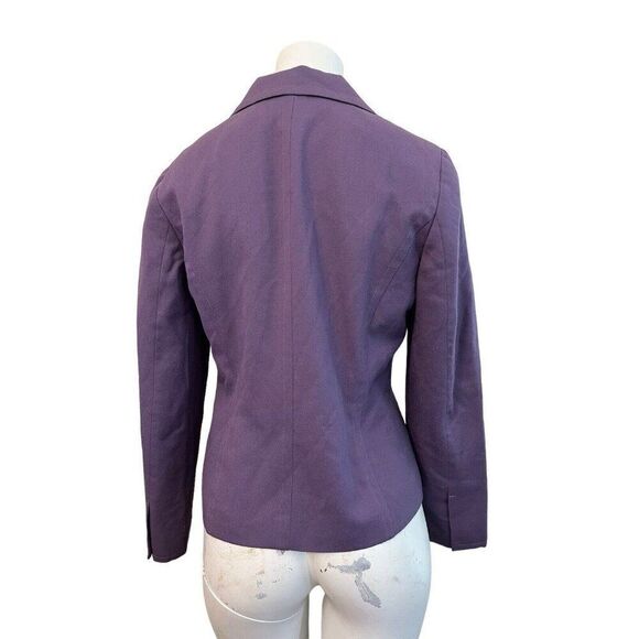 Pendleton Ladies Size 6 Purple Blazer Wool Jacket Lined Button Front Tailored - Picture 3 of 7